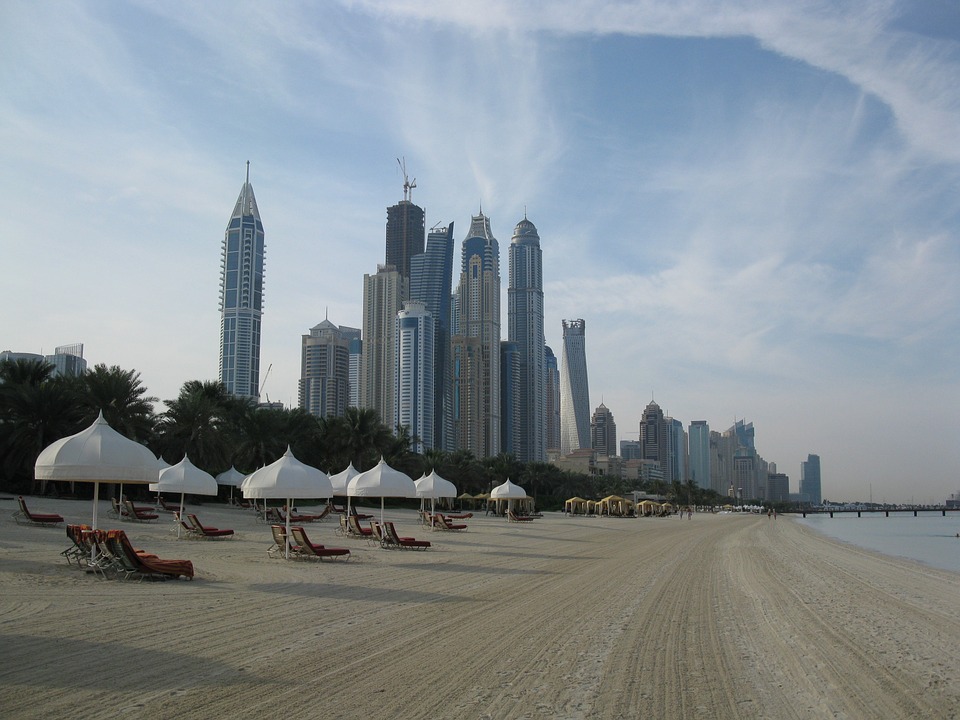 spojené arabské emiráty - dubaj pláž